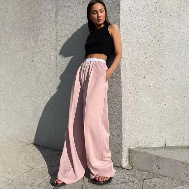 Western Style New Fashion Loose Casual Pants Niche Design Wide-Leg Pants Loose Casual Pants