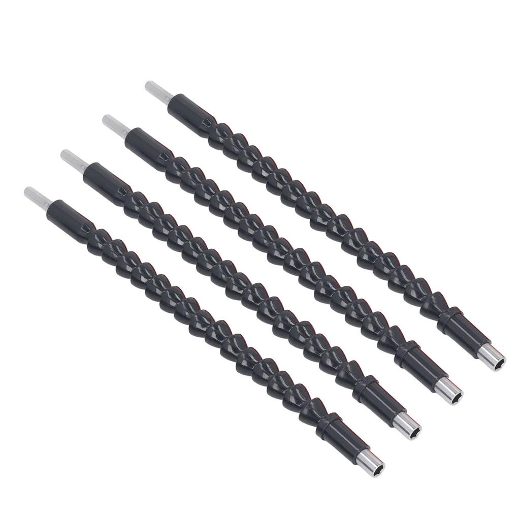 4 STK Fleksibel Borforlenger 11,6 Tommer 1/4 Tomme Bortilkobling Bøybar Skrutrekker