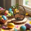 1PC Resurrected TOMB Wooden Cross Layered Tray Easter Egg Craft Decorative Ornament