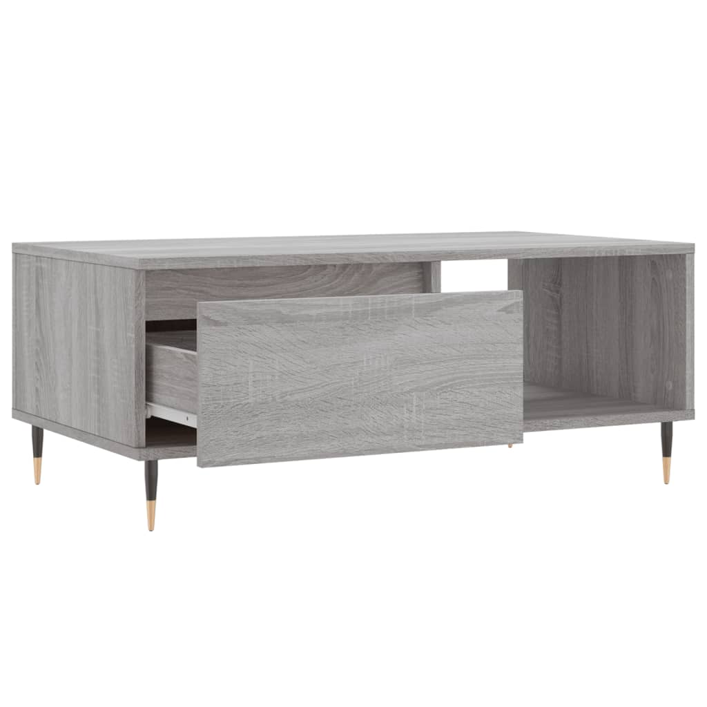 Coffee Table, Grey Sonoma Oak 90x50x36.5 Cm, Wood-based