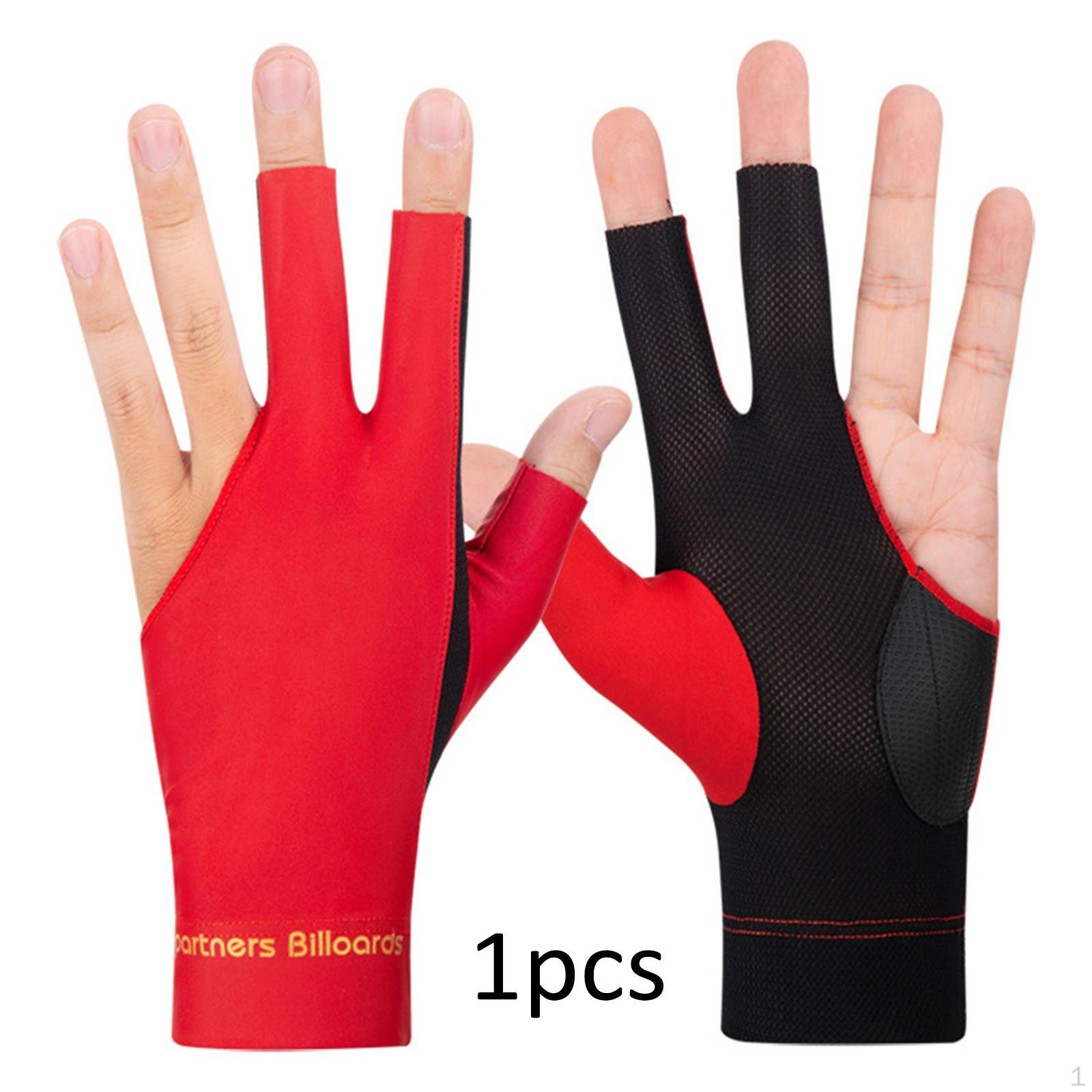 Billiard Gloves for Cue Control Red