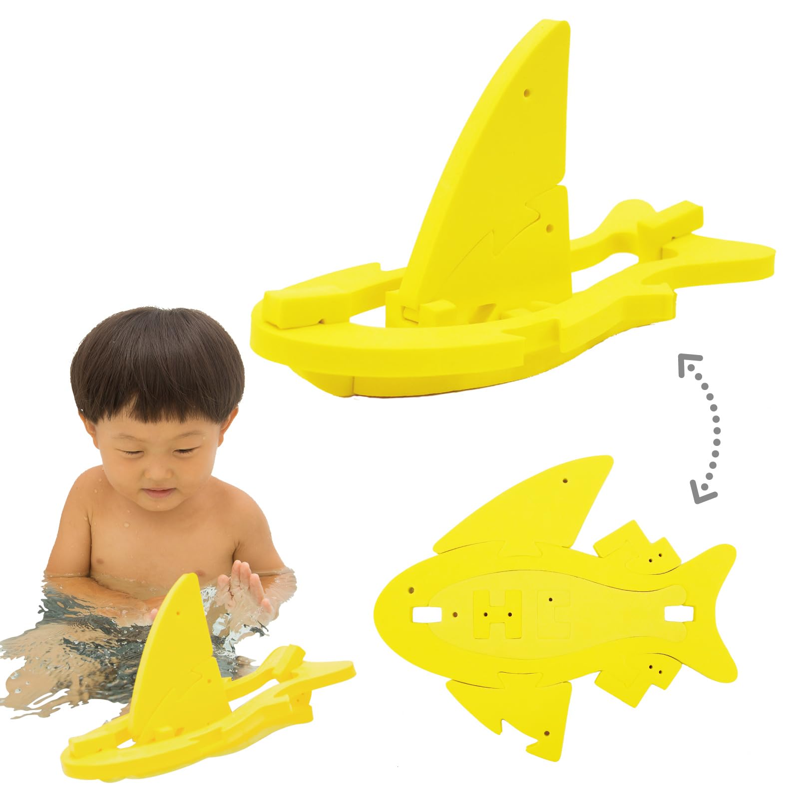 

[Good Toy 2025 Award Winner] Shaol Floatic Netty Fish & Sloth (Ages 3+ Educational Toy) Puzzle Toy (BathtimeWaterPool Fun) Birthday Gift for