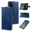 Crazy‑Horse Texture PU Leather Phone Case for Xiaomi Redmi Note 10 5G,POCO M3 Pro 5G Magnetic Buckle Card Slots Kickstand Shockproof TPU Inner Cover