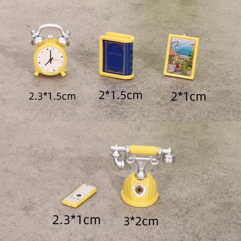 Cross-Border Dollhouse Living Room Sofa TV Set: Small Furniture Boutique Toys for Children