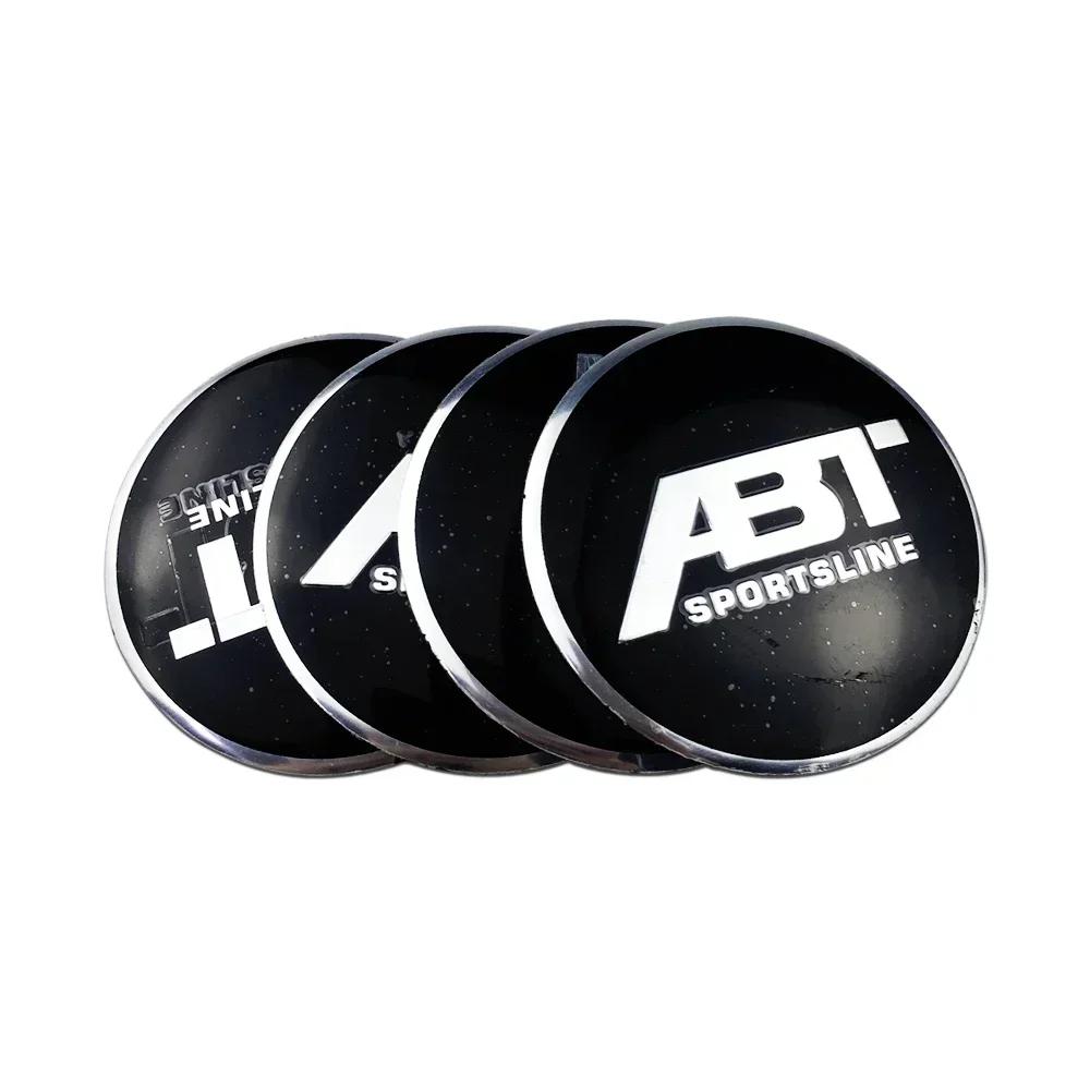Pegatinas Centrales para Ruedas de Coche de 56MM Insignia de Tapacubos para Volkswagen VW RLINE GTI ABT SR Golf 6 7 8 MK3 MK7 Polo Tiguan Touran Beetle Jetta