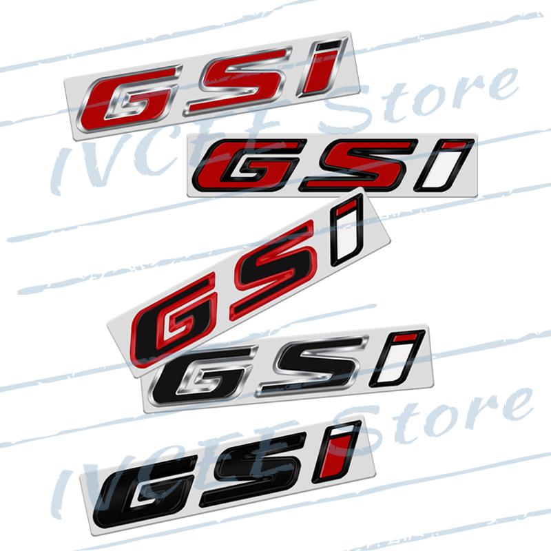 Car Accessories Metal GSI Emblem Rear Trunk Body Badge Sticker For Vauxhall Opel Zafira Mokka Antara Insignia Astra Adam OPC VXR Wv3