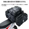 Dirtfreak DFG Module Moto Pack Waterproof Touring Rear Carrier Expandable with Other Bags in the Same Includes Loading Belt 7.5 Bag, Mountable,