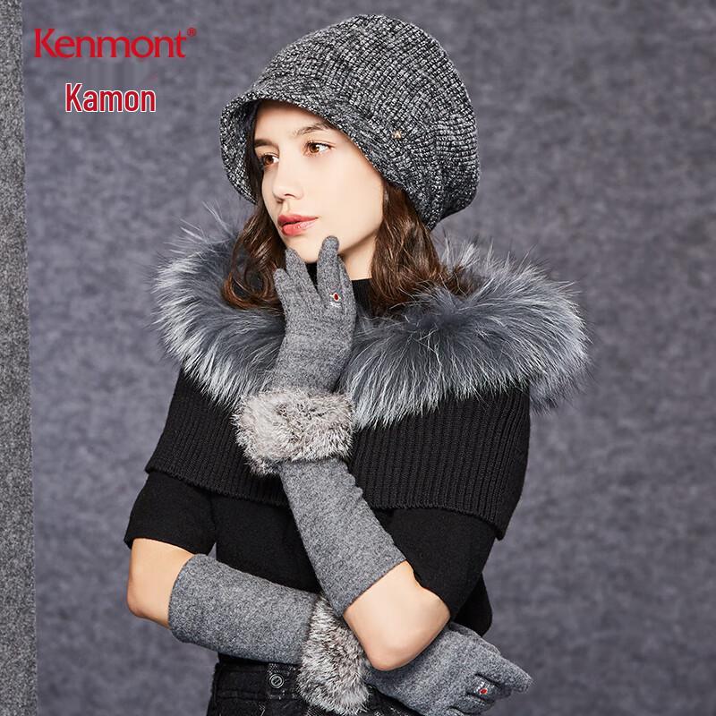 

Женские теплые перчатки Kenmont с кроличьим мехом для сенсорного экрана M