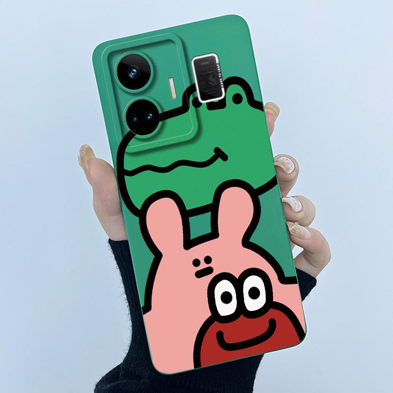 For Realme GT Neo 5 Case Funny Cartoon Cat Bumper Slim Soft TPU Shockproof Phone Case On For Realme GT Neo 5 Neo5 240W 5G Cover