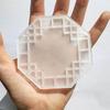 Retro Geometric Shape Quicksand Brick DIY Shake Acrylic Quicksand Blank Plate Quicksand Plate Acrylic Material Easy Use