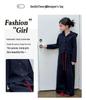 Marineblaues Herbst-Mode-Set für große Mädchen: Kapuzenjacke & Lässiges Zweiteiler-Outfit (Stil 2025)