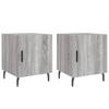 Nightstands 2 pcs Grey Sonoma 40 x 40 x 50 cm engineered wood