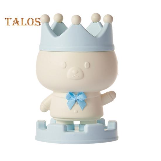 Pen Holder Cartoon Pig Design Desk Organizer Multi-functional Makeup Brush Storage Holder for Home School Office Supplies