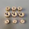 All-Copper Trumpet Parts: Weighted Top/Bottom Covers & Piston Keys for Repair & Modification