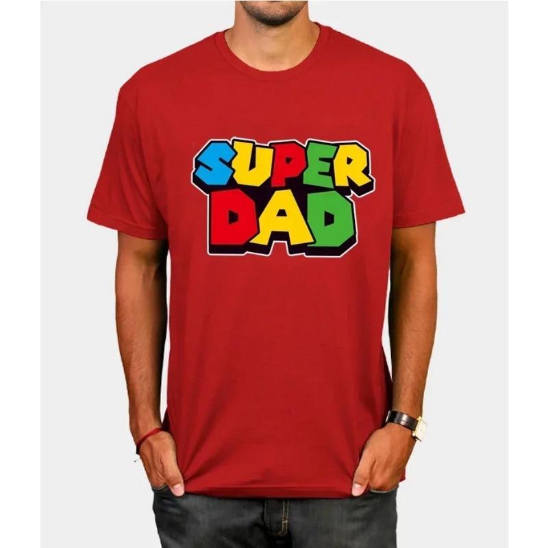 

2025 Новая летняя футболка Супер Папа Футболка Супер Папа Мужская Подарок на День отца XXL