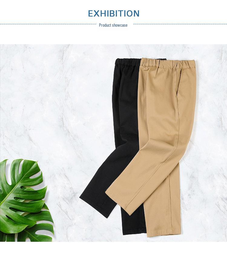 Children's Khaki and Navy School Uniform Pants – Pure Cotton, Performance, Loose Fit