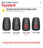 Zinc Alloy Car Remote Key Case Cover for Toyota CHR Prado 2017 2018 Prius Camry Corolla RAV4 2020 2022 2023 2024 Car Accessories