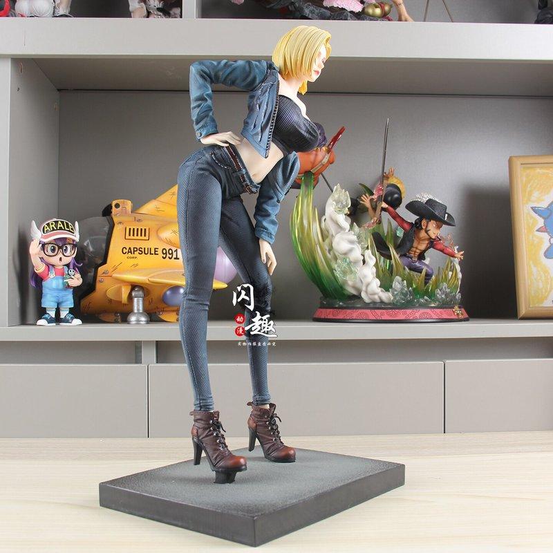 Anime Dragon Ball Z Android 18 Figure Android 18 Statue Action Figures Desktop Ornament Collection Model Toys Gifts 2 Sold B