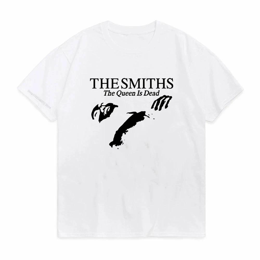 Unisex Cotton T Shirt Summer Tops The Smiths The Queen Is Dead Tshirt 1980s Indie Morrissey Bigger Size Homme Tshirt