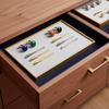 Jewelry Tray with Mirror Frame PU Leather Organizer Versatile for Retail Counter