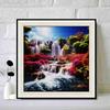 New Arrival 5D DIY Full Circle Diamond Painting "Waterfall" Embroidery Cross Stitch Home Decor Gift