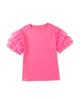 Azura Exchange Ruffled Tulle Sleeve Top