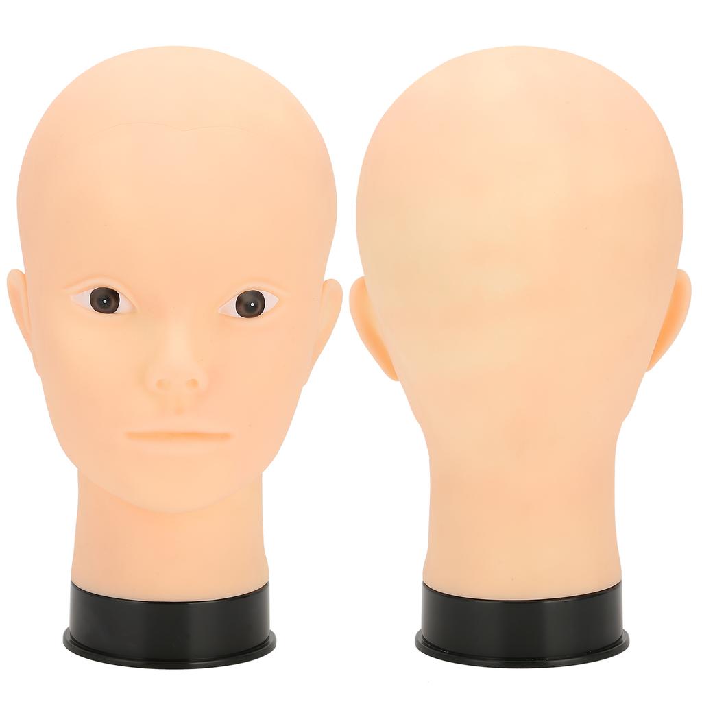Kaal Mannequin Hoofd Make-up Training Oefenhoed Pruik Display Mannequin Hoofd (Zwarte basis)zonder Make-up