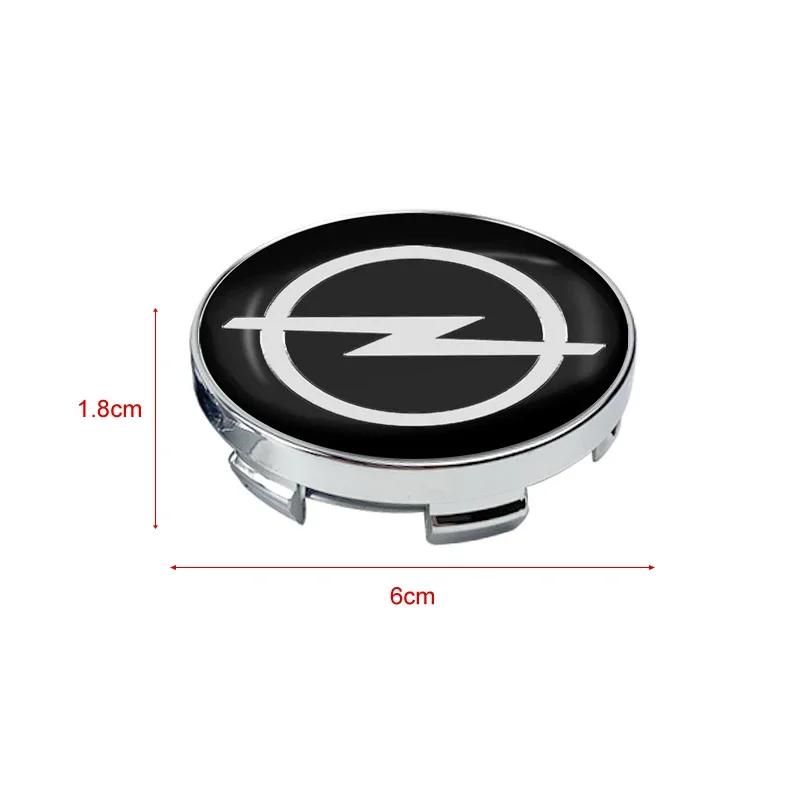 4 PZ 60mm Adesivo Coprimozzo Auto Coprimozzo Ruota Decorazione Auto Per Opel Insignia Astra Antara Meriva Zafira H G Corsa