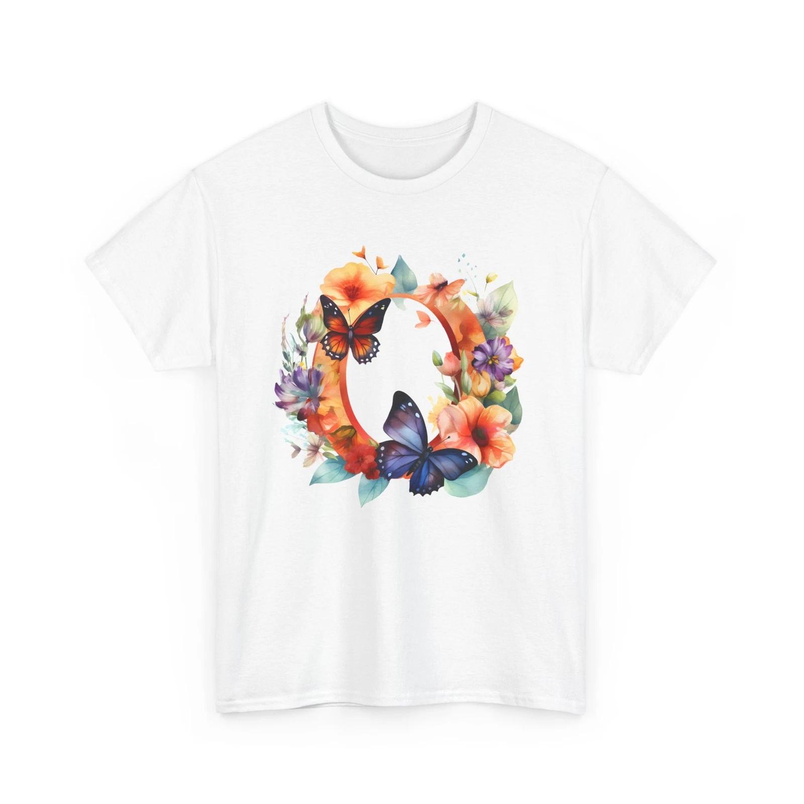 Butterfly Graphic Tee Women’s Vintage Aesthetic Oversized Boho Retro Shirt M