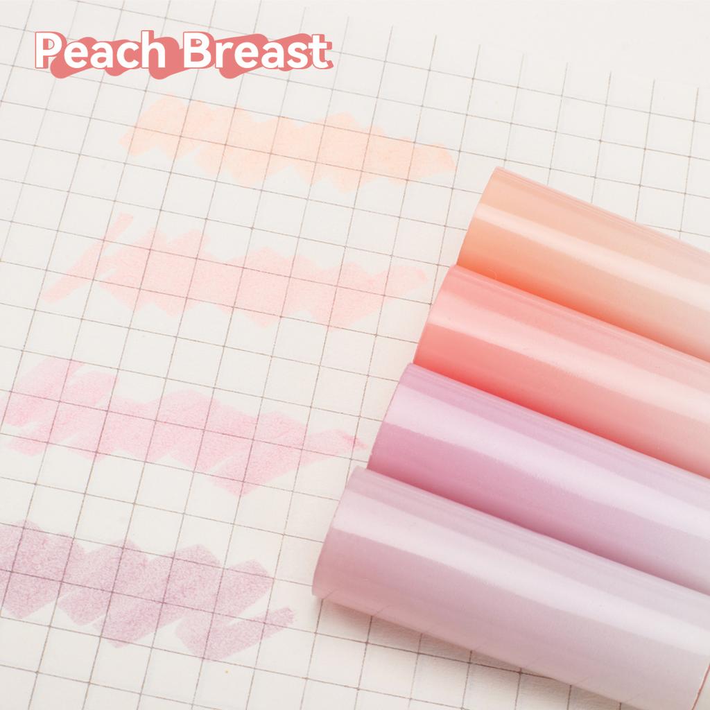 4pcs Kawaii Gradient Fluorescent Marker Pen Painting, Graffiti Cannot Erase Color Pen School Student Stationery Supplies