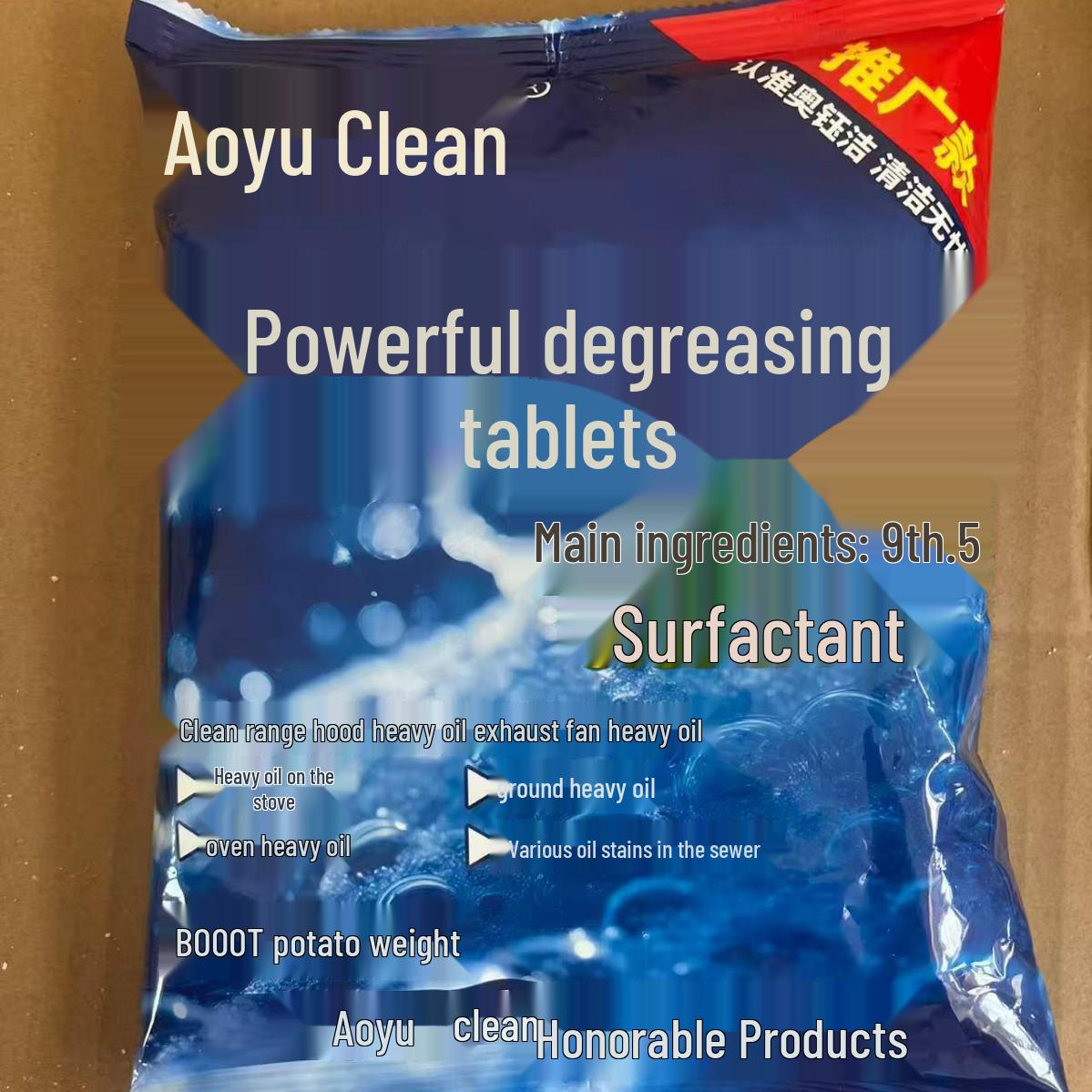 Kitchen Range Hood & Pot Cleaning Degreasing Sheets for Heavy Oil and Black Scale Removal No