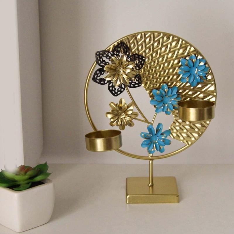 Iron Candle Holder Elegant Butterfly Candle Stand Candlestick Holder for Wedding Dining Tables Decorations