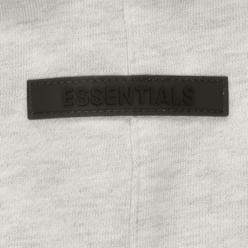 Fear of God Essentials Fleece Sweatpants With Drawstring Logo Unisex Bottoms Light-Heather-Oatmeal FOG-SS21-602