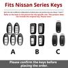 Zinc Alloy Leather Car Key Case Protection Shell Cover for Nissan Juke 2023 X-trailJ T33 Qasqhai J12 Kicks Ariya Altima Teana
