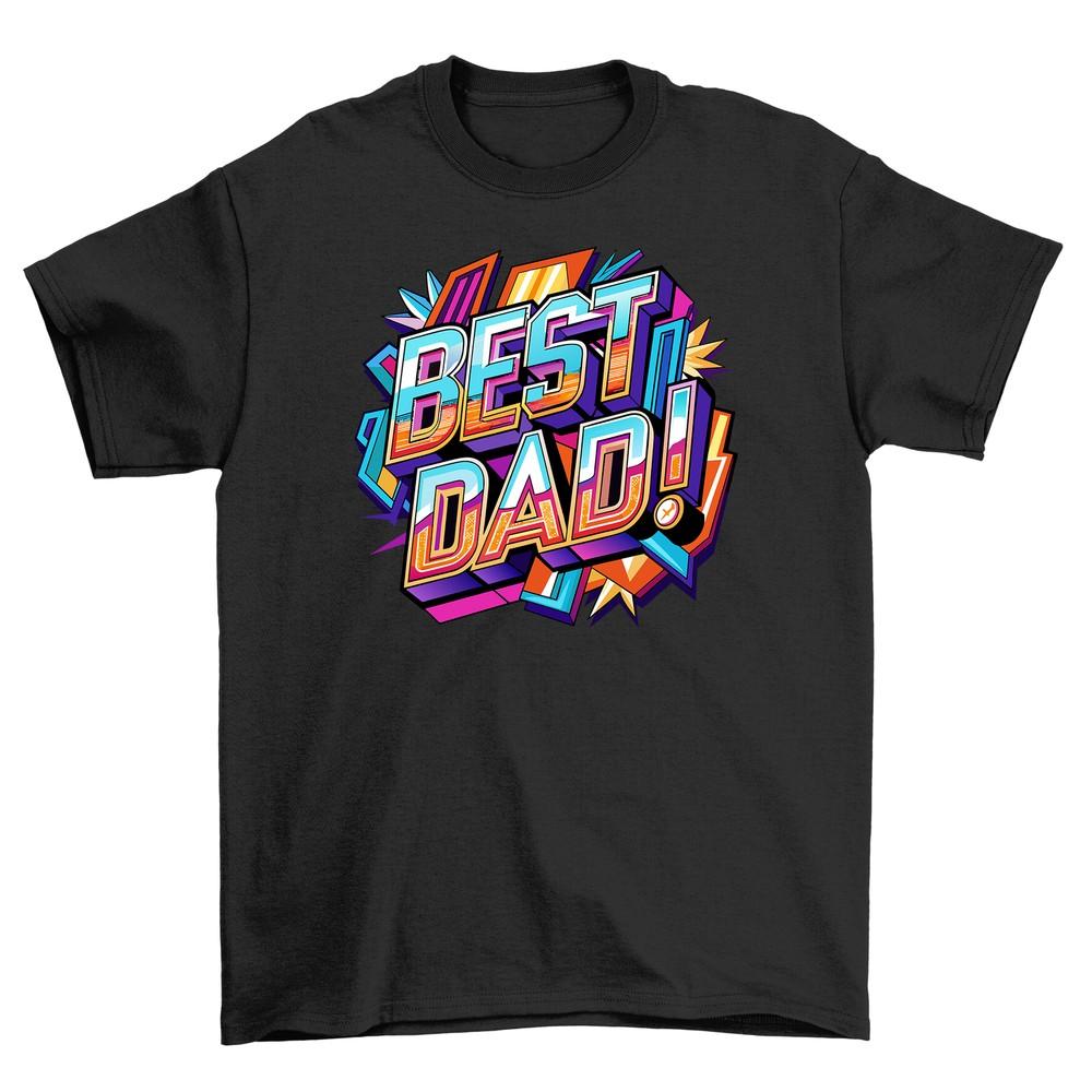 'Retro Best Dad'' T-shirt - Funny Gift for the Ultimate Dad Joke Connoisseur. 100