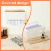 Wooden Paper Towel Holder Wall Mount, Bathroom Kitchen Organizer with Detachable Lid, Rustic Tissue Roll Dispenser