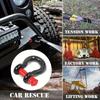 Anti-Rust D-Ring Shackle U-Shaped Trailer Hook Towing Kit Tow Shackle Vehicle Recovery