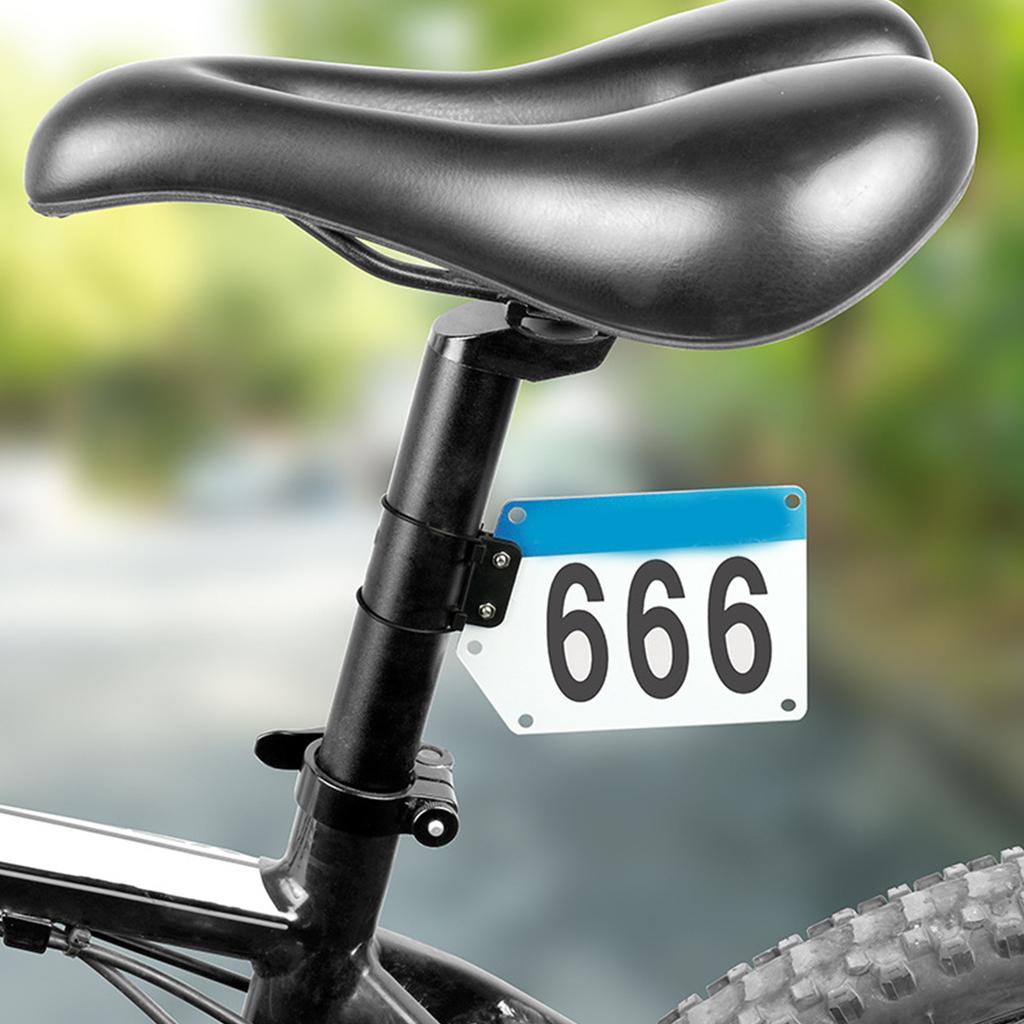 Bike Race Number Plate Holder Cycling Number Mount Bike  Triathlons Racings Number Plate Mount Holder Racings Cards Bracket