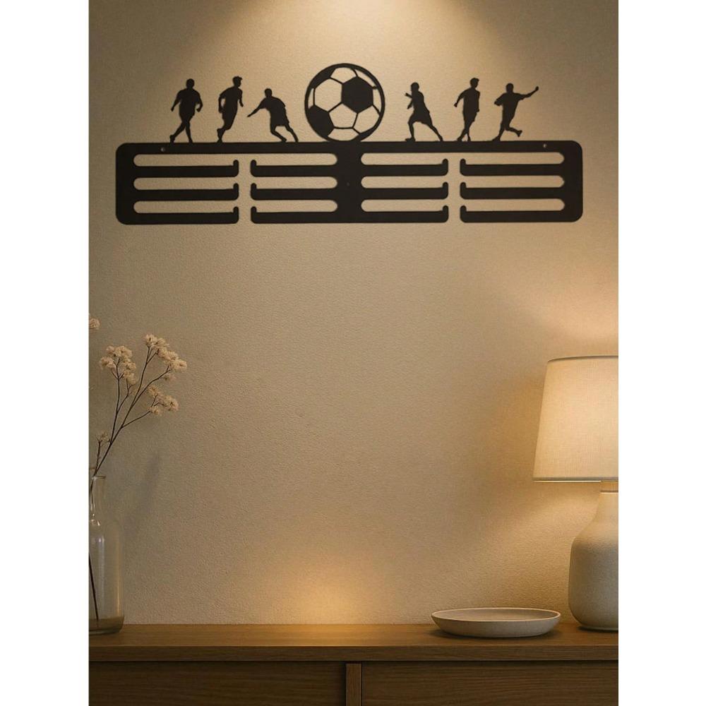 Gothic Metal Wall Shelf Sports Decor Display Storage Durable Rustproof