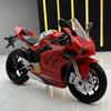 1:12 Ducati V4S Alloy Motorcycle Ornament Simulation Diecast Model With Sound Light Collection Toy Car Kid Gift