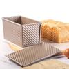 Bread Toast Non-stick Mold Corrugated Coating Heat Resistance Make Toast Carbon Steel Loaf