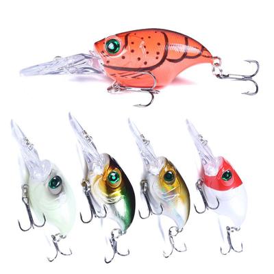 Balıkçılık Wobbler Hengjia 1 adet 7.5 cm 11g Dalış Crankbait Cazibesi Yapay Sert Yem