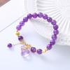 Natural Amethyst Bracelet  Bangles Women Fashion Jewelry Accessories Gift