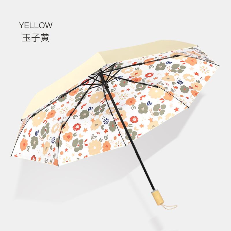 New 50% off eight-bone sun umbrella umbrella women's sunscreen UV protection parasol small fresh umbrella for both weather and rain