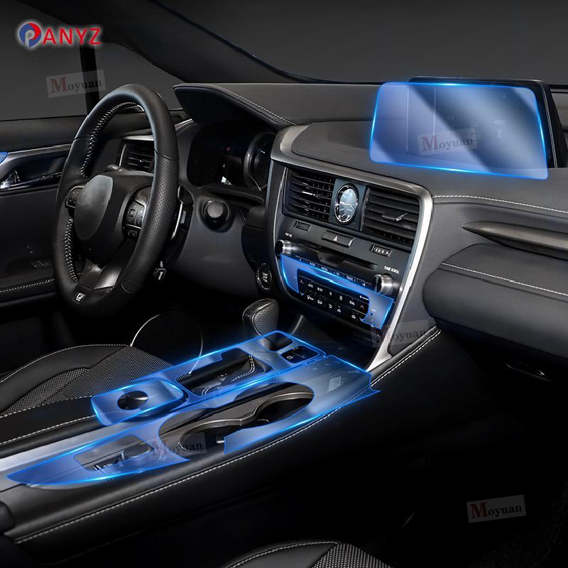 For Lexus RX 300 350 H 2016- Car Interior Center Console Transparent TPU Protective Film Anti-scratc Repair Film Accessories