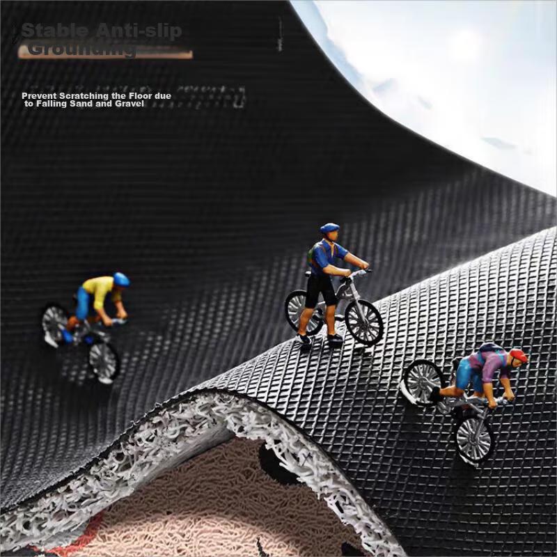 MOON TIME Entrance Mat, Doorway Foot Mat, Indoor Doormat, Loop Pile, Dirt-Resistant, Non-Slip Floor Mat, 60*90cm, Wangyu
