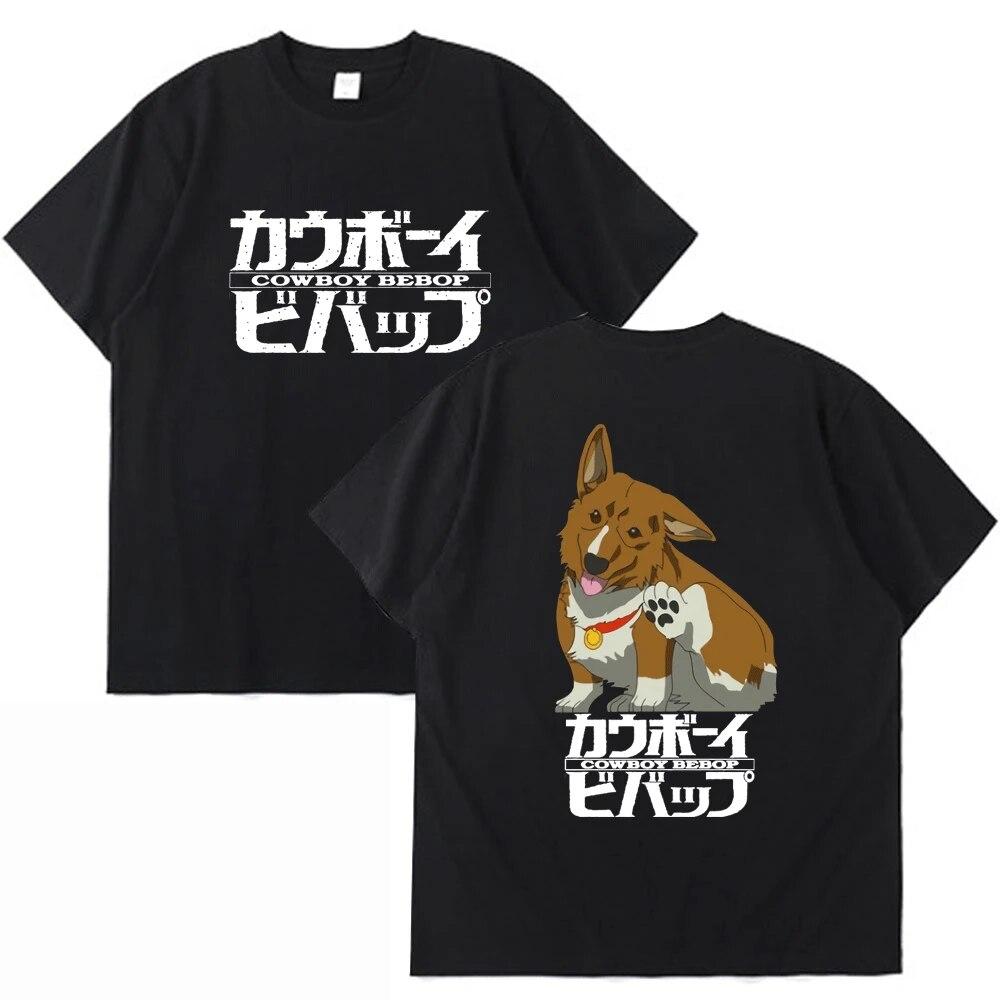 Cool tričko Cowboy Bebop Unisex Dámske Japonské Anime Tričko Dospievajúci Trend Hip Hop Čierne Tričko s Krátkym Rukávom Unisex Top Nové