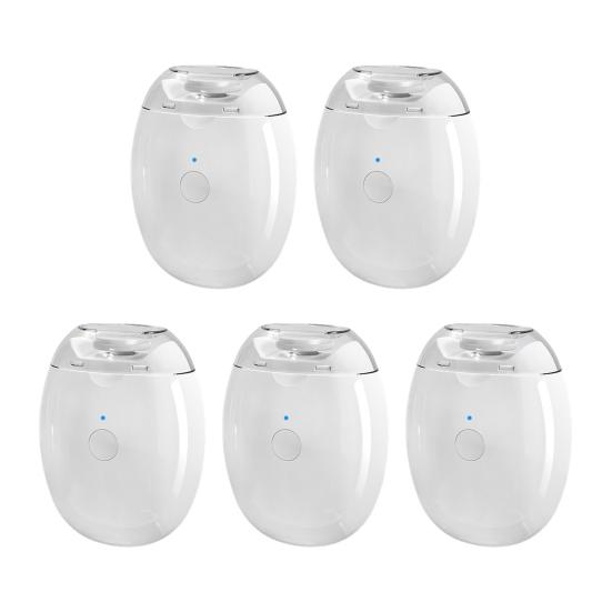 1/2/3/5Pcs Electric Nail Clipper Kids Seniors Automatic Nail Trimmer with LED Light 3 Speed Baby Manicure Grinding File Fingernail Cutter Polisher