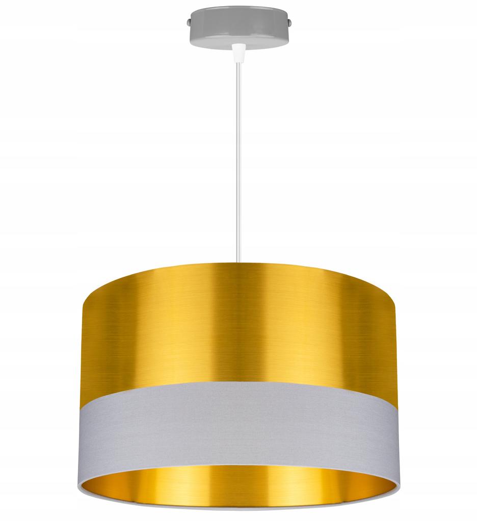 CEILING HANGING LAMP, GOLDEN LAMPSHADE, LED