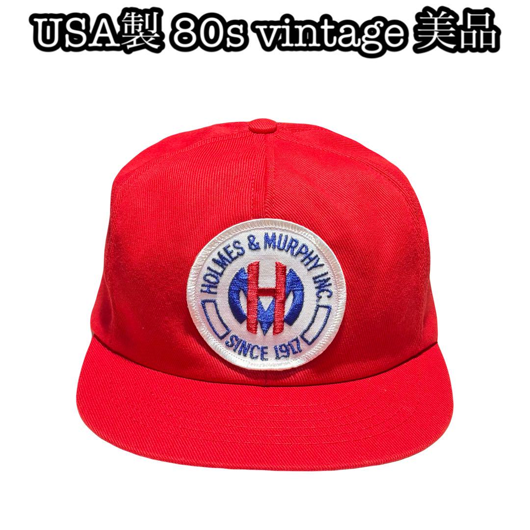 

[USED] 70s/80s Made in USA, Heavyweight, High-Quality, Deep Cotton, Red Cap